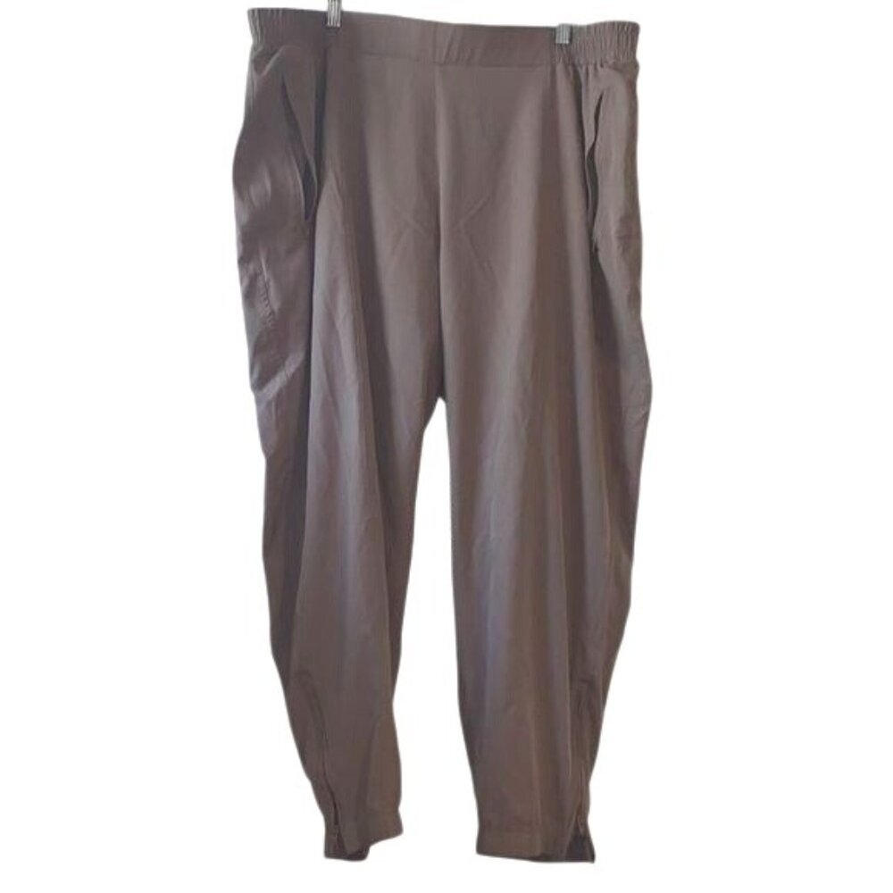 Old Navy Active StretchTech Pants XXL Brown Elastic Waist Lightweight Athletic W